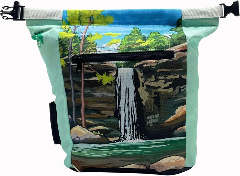 Gnarly Dood Rock Climbing Chalk Bucket | for Bouldering Gym & Outdoor Use | Durable Hook & Loop Closure, 2 Zippered Pockets, Easy-Carry Handle - Image 1